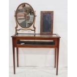 Modern bijouterie table, a dressing table mirror and a thin picture frame style display cabinet (3)