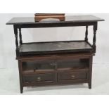 Television stand and a two-tier oak coffee table (2)