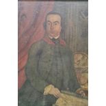 English school  Oil on canvas  Portrait of gentleman in mid-18th century dress, possibly Admiral