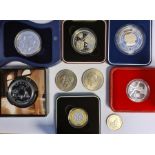 Australian silver proof coins including Holey Dollar
