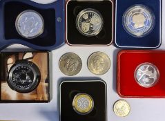 Australian silver proof coins including Holey Dollar