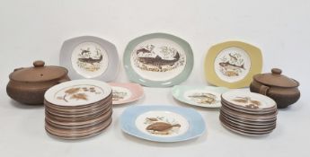 Assorted china and stoneware to include Denby part dinnerware, Figgjo Flint of Norway fish plates,