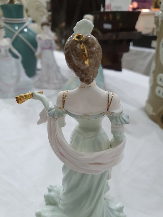Five various Coalport figures of ladies in evening dresses, to include Mary Antoinette sculptured by - Image 20 of 31