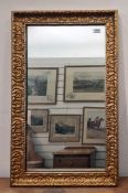Two rectangular gilt-framed mirrors (2)