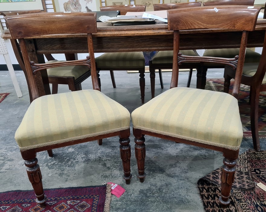 Eight similar Regency mahogany bar back chairs (8)  Condition Report4 of the chairs have drop in