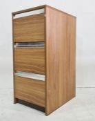 Three-drawer filing cabinet