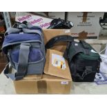 Quantity of camera equipment to include Panasonic video camera, camera cases, a Panasonic Lumix