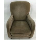 Early 20th century low armchair in grey upholstery Condition Reportupholstery in good condition ,