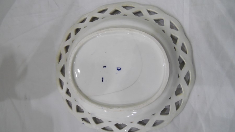 Ashworth Brothers Hanley octagonal-shaped bowl decorated in famille rose style, Caughley - Bild 4 aus 4