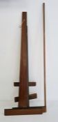 Lumley & Co makers,  Minories London, nineteenth century beer measuring stick, brass-tipped,