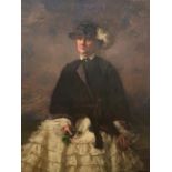 Theresa Wylde (Early 20th Century) Oil on canvas 'Kate' Signed indistinctly lower right Labelled