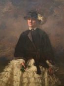 Theresa Wylde (Early 20th Century) Oil on canvas 'Kate' Signed indistinctly lower right Labelled