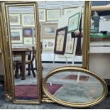 Rectangular mirror and an oval mirror (2)