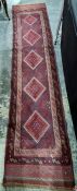 Gazak rug, 122cm x 118cm and a Meshwani runner, 266cm x 60cm (2)  Condition ReportPlease see photos