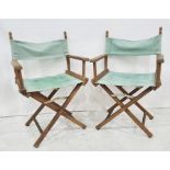 Two folding directors chairs (2)