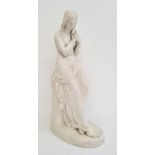 19th century Copeland parianware figure of 'Innocence' by J H Foley for the Art Union of London