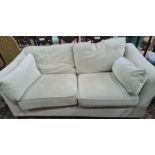 Two-seater and three-seater Marks & Spencer sofa in beige ground upholstery