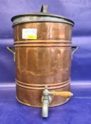 Copper tea urn