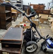 Motocaddy S3 electric golf cart with lead acid battery and charger