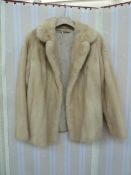 Blonde mink jacket  (10/12 modern size)