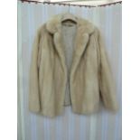 Blonde mink jacket  (10/12 modern size)