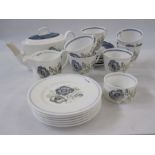 Wedgwood Susie Cooper design 'Glenmist'  tea service for six (and extra saucer) (22)