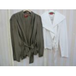 Vivienne Westwood Red Label taupe silk shirt, a Vivienne Westwood Red Label white cotton shirt