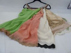 Collection of silk chemise, Queene & Belle, Elle Macpherson, Sabbia Rosa Paris, Lingerie D'Elia,