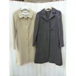 Marella cashmere lady's Crombie-style coat, a dark purple Marni fitted coat and a Di Vita lady's mac