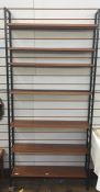 Ladderax shelving unit   Condition ReportThe wooden shelves have some scratching and small areas