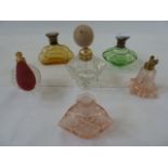 Selection of vintage scent bottles and atomisers (6)