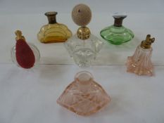 Selection of vintage scent bottles and atomisers (6)