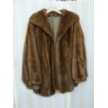 Vintage brown mink jacket with cuff sleeves Condition ReportApprox size 10/12; good overall