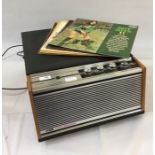 KB twin-speaker 1080 record player and a quantity of 1970's 33 and 45rpm records Condition