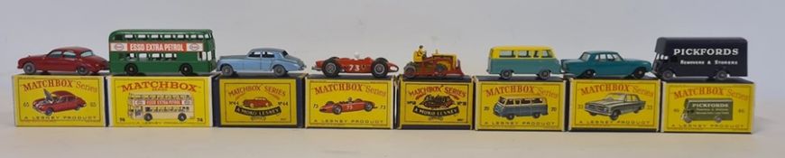 Collection of Matchbox series diecast models to include No.189 caterpillar bulldozer, no.33 Ford