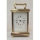 Martin & Co of Cheltenham carriage clock with Roman numerals