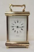 Martin & Co of Cheltenham carriage clock with Roman numerals