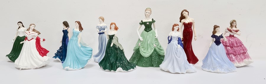 Royal Worcester figures 'Olivia England' limited edition of 2000, The True Love Collection 'Lady - Image 2 of 2