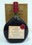 Bottle of J. Dupeyron, Vieil Armagnac VSOP, boxed