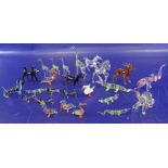 Collection of Murano-style miniature glass model animals, variously coloured and a small quantity of
