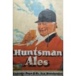 Poster for Huntsman Ales by Eldridge, Pope & Co Ltd, Dorchester, framed, 72cm x 47cm together with a