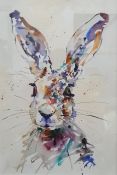 After Jake Winkle (1964) Limited edition colour print "Hare Alert", signed in pencil No. 87 of