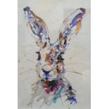 After Jake Winkle (1964) Limited edition colour print "Hare Alert", signed in pencil No. 87 of