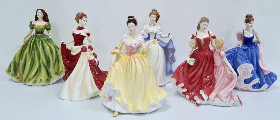 Royal Doulton figures Pretty Ladies 'From the Heart' HN5143, Pretty Ladies 'First Love' HN5145,