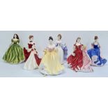 Royal Doulton figures Pretty Ladies 'From the Heart' HN5143, Pretty Ladies 'First Love' HN5145,