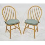Set of four modern stickback chairs (4)