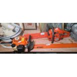 Stihl H545 two stroke hedge trimmer, cutting length 24 " and a Husqvarna 137 E-series petrol chain