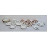 Small collection of china ware to include Wedgwood dressing table set, Royal Albert dishes, Foley