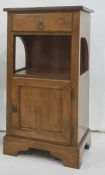 20th century single drawer side table in the Arts & Crafts manner, the rectangular top above