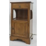 20th century single drawer side table in the Arts & Crafts manner, the rectangular top above